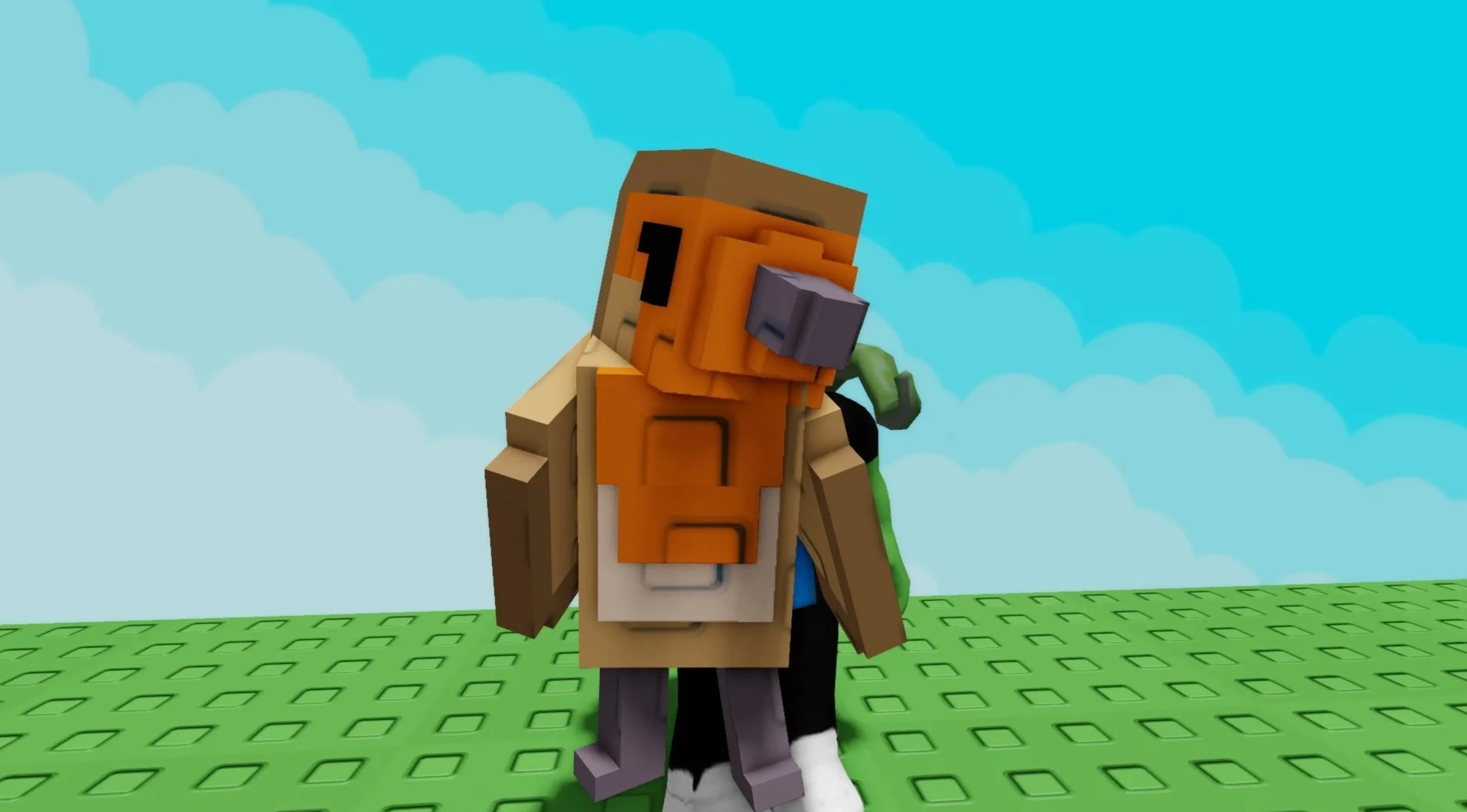 Giant Robin grow a garden